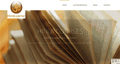 Desktop Screenshot of hindilearner.com